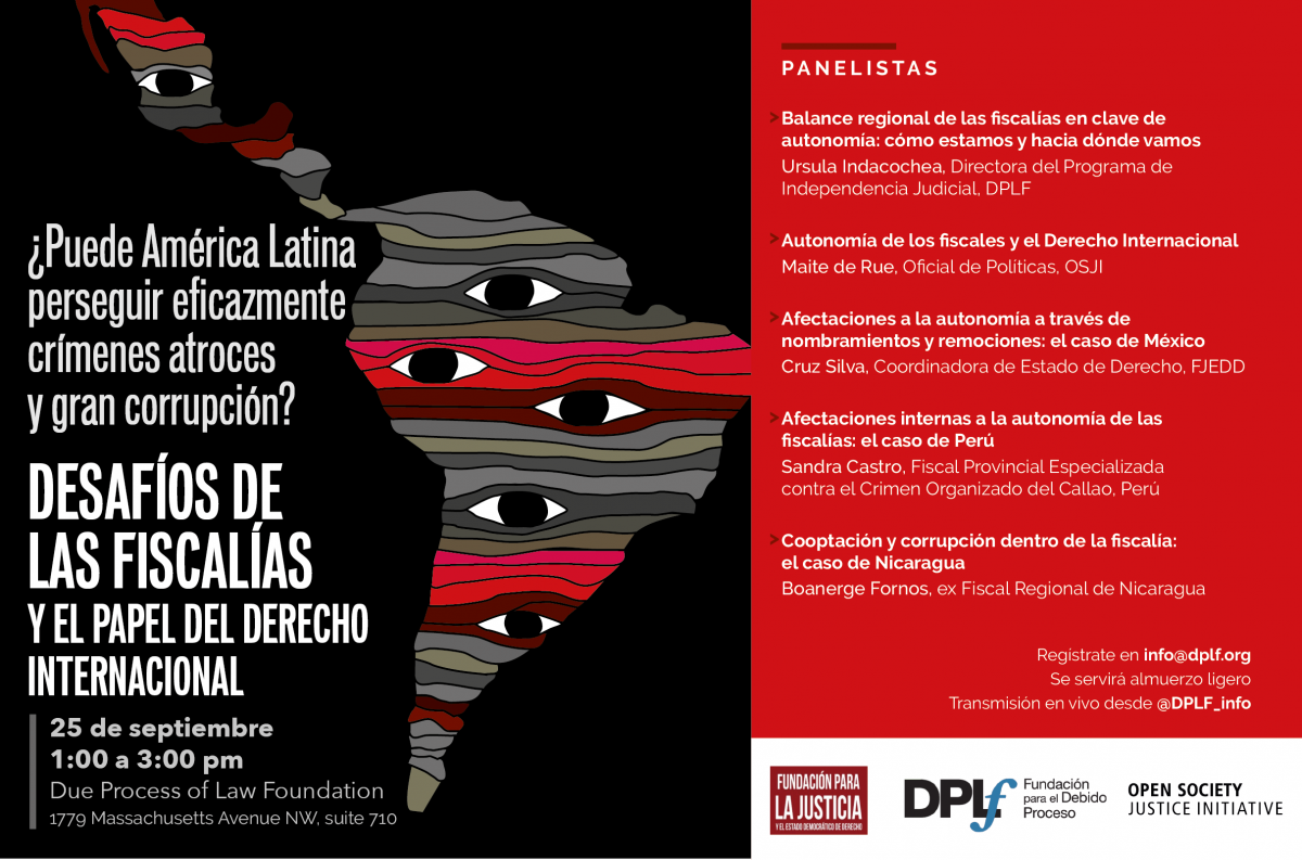 Evento: ¿Puede América Latina perseguir eficazmente crímenes atroces y gran corrupción?